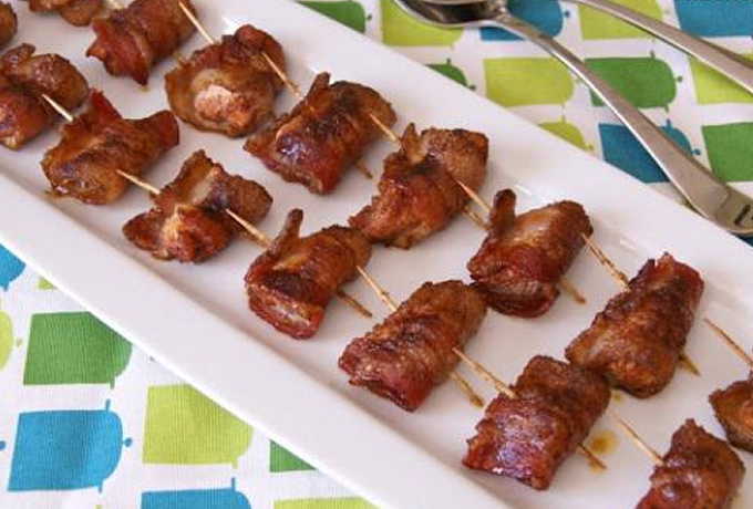 Bacon Wrapped Chicken Bites